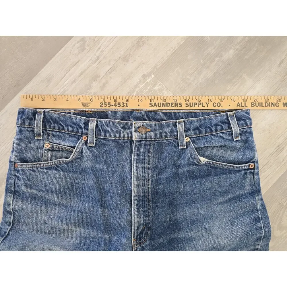 Vintage 1995 Levi's 505 Orange Tab Jeans Made In USA Men's 40x30 Straight Leg